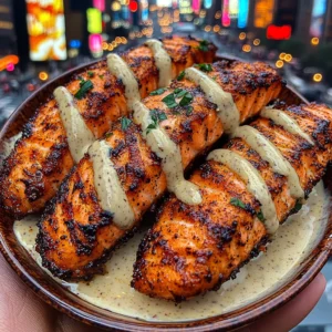 Spicy Cajun Salmon Strips with Cooling Ranch