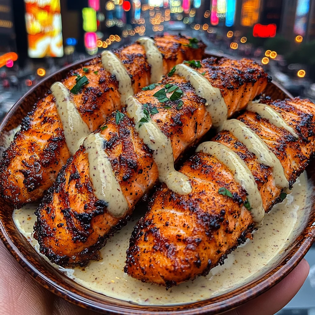 Spicy Cajun Salmon Strips with Cooling Ranch