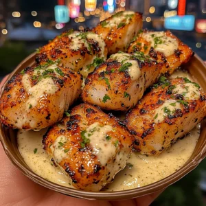 Spicy Garlic Fish Bites with Cooling Lime Ranch