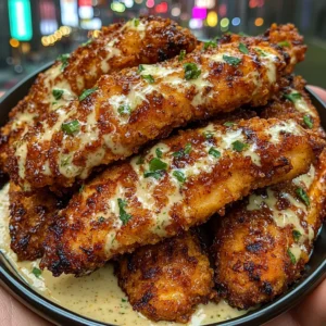 Sweet Chili Chicken Strips with Lime Ranch