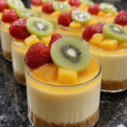 Tropical Fruit Cheesecake Cups