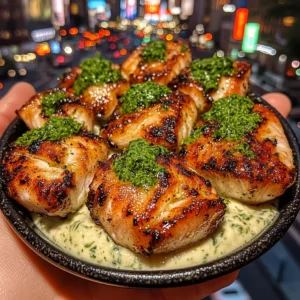 Zesty Lime Fish Bites with Cilantro Cream