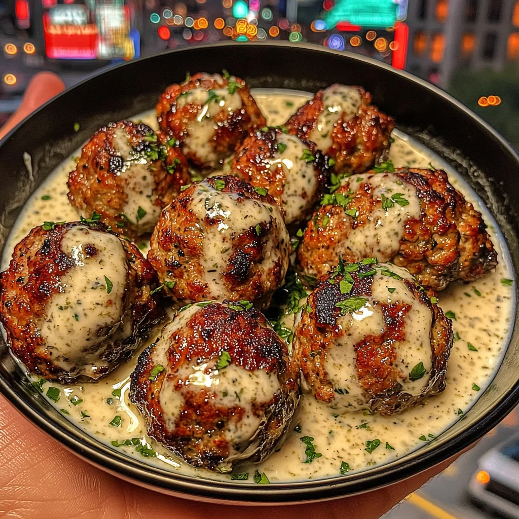 Buffalo Chicken Meatballs with Ranch Dip
