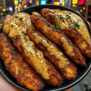 Cajun Spiced Fish Strips with Remoulade Sauce