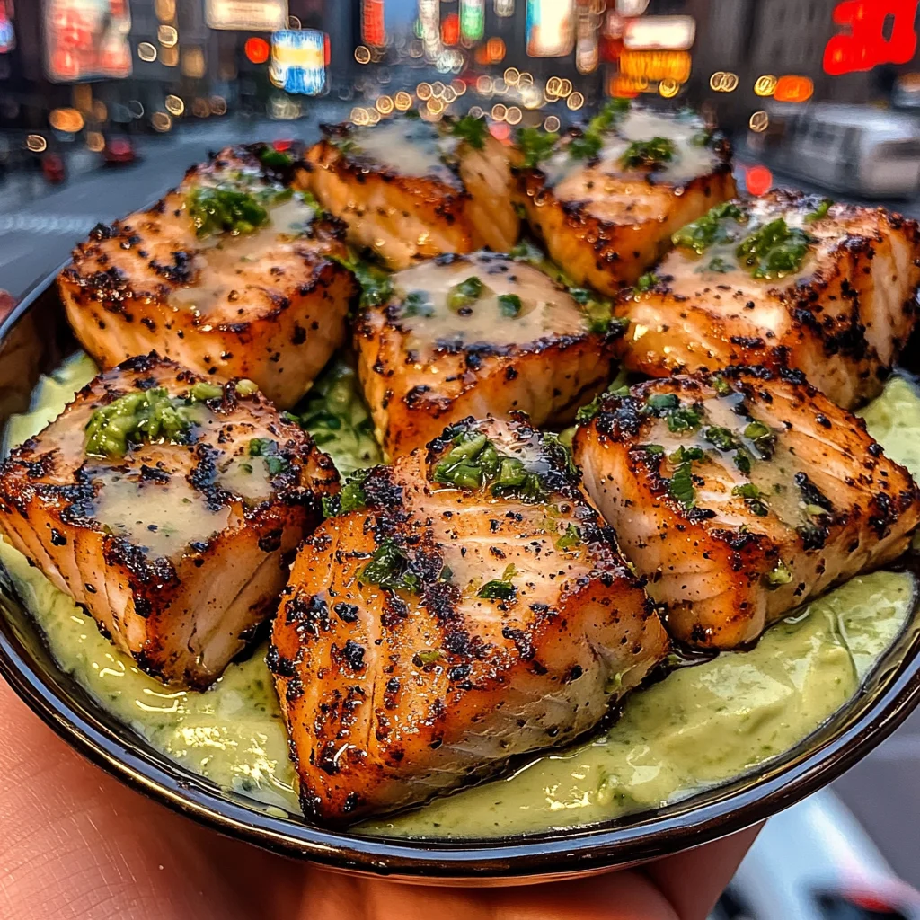 Chili Lime Mahi-Mahi Bites with Avocado Yogurt Sauce