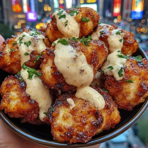 Crispy Lemon Chicken Bites with Creamy Tartar