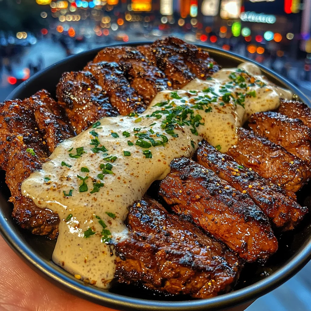 Crispy Steak Strips with Savory Tartar Cream