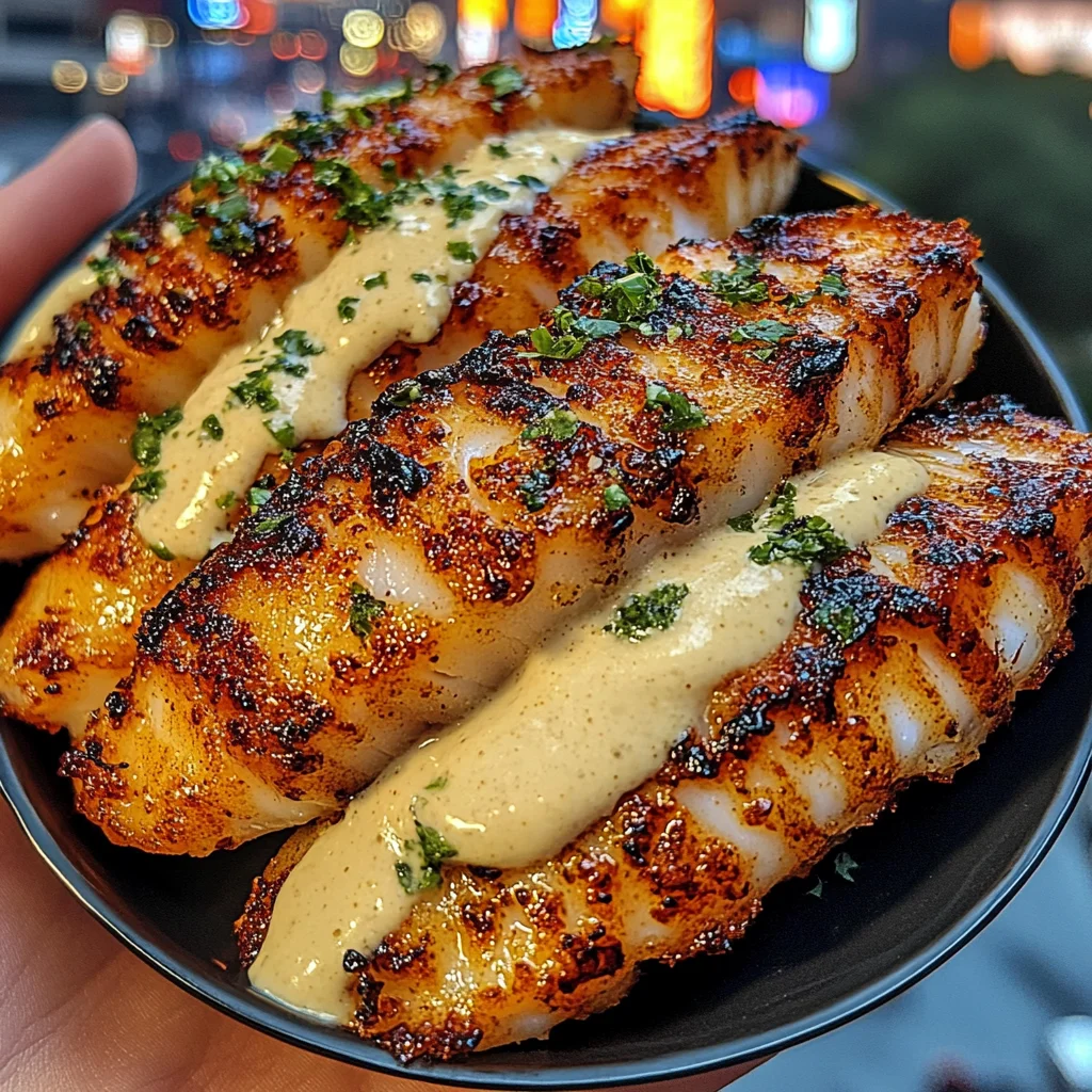 Garlic Parmesan Cod Strips with Ranch Mayo