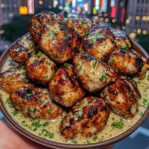 Honey Garlic Chicken Bites with Zesty Herb Ranch