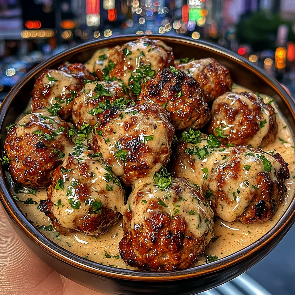 Honey Garlic Meatballs with Citrus Ranch