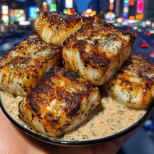 Honey Mustard Cod Cubes with Dill Ranch