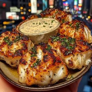 Lemon Herb Cod Bites with Classic Tartar Sauce