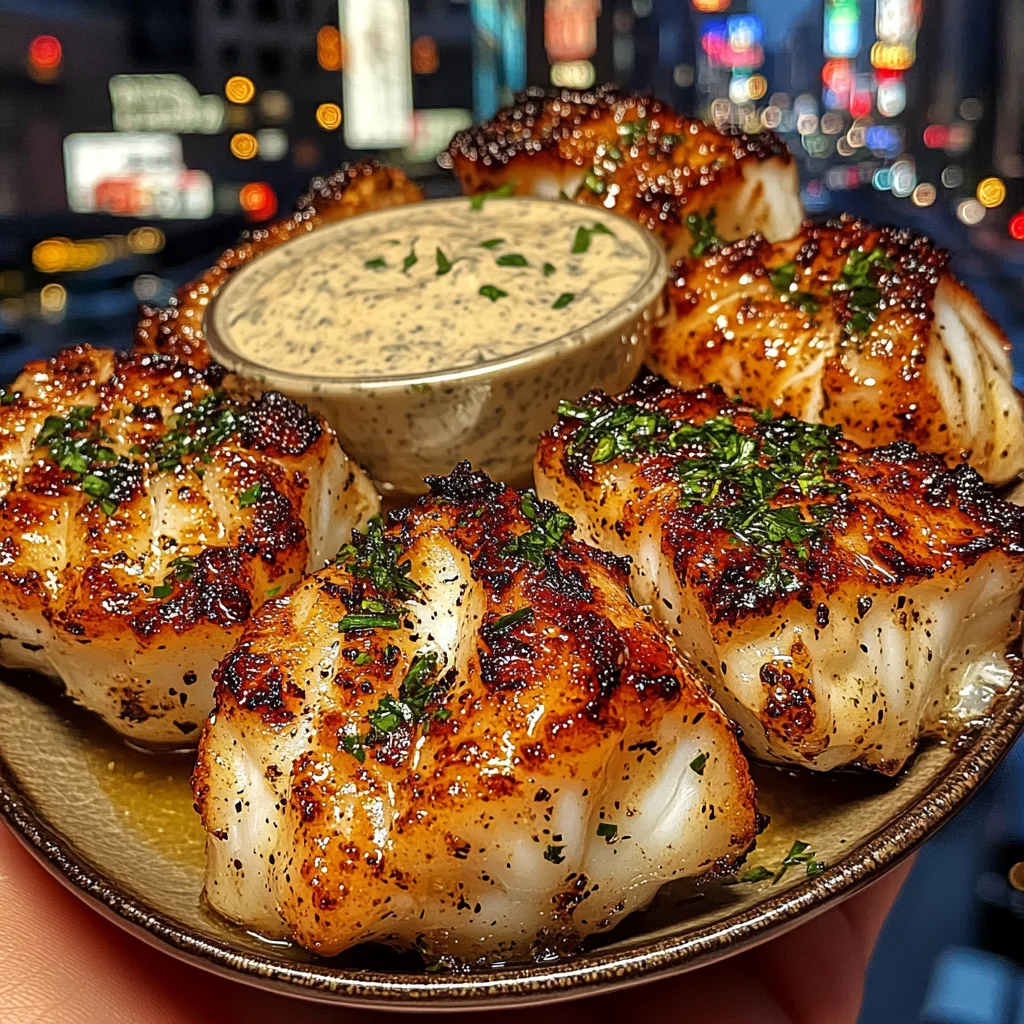 Lemon Herb Cod Bites with Classic Tartar Sauce