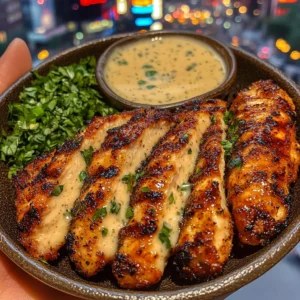 Lemon Pepper Chicken Strips with Herb Ranch