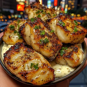 Lemon Pepper Fish Bites with Garlic Mayo