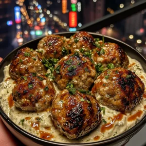 Mediterranean Turkey Meatballs with Tzatziki