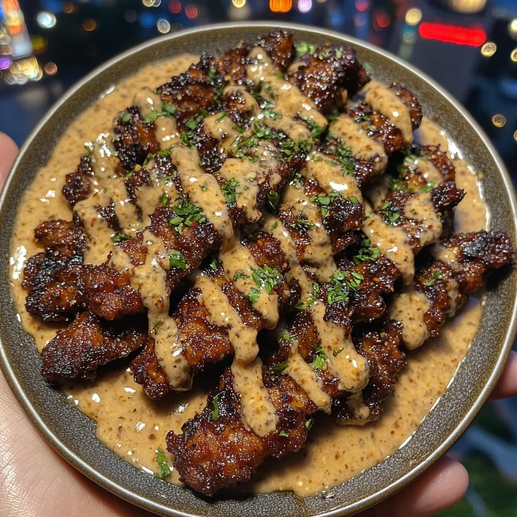 Smoky BBQ Beef Strips with Garlic Ranch