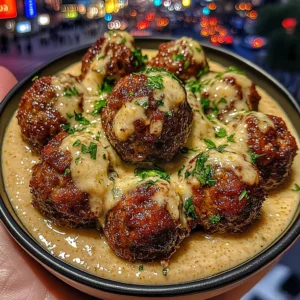 Spicy Garlic Meatballs with Cooling Lemon Dip