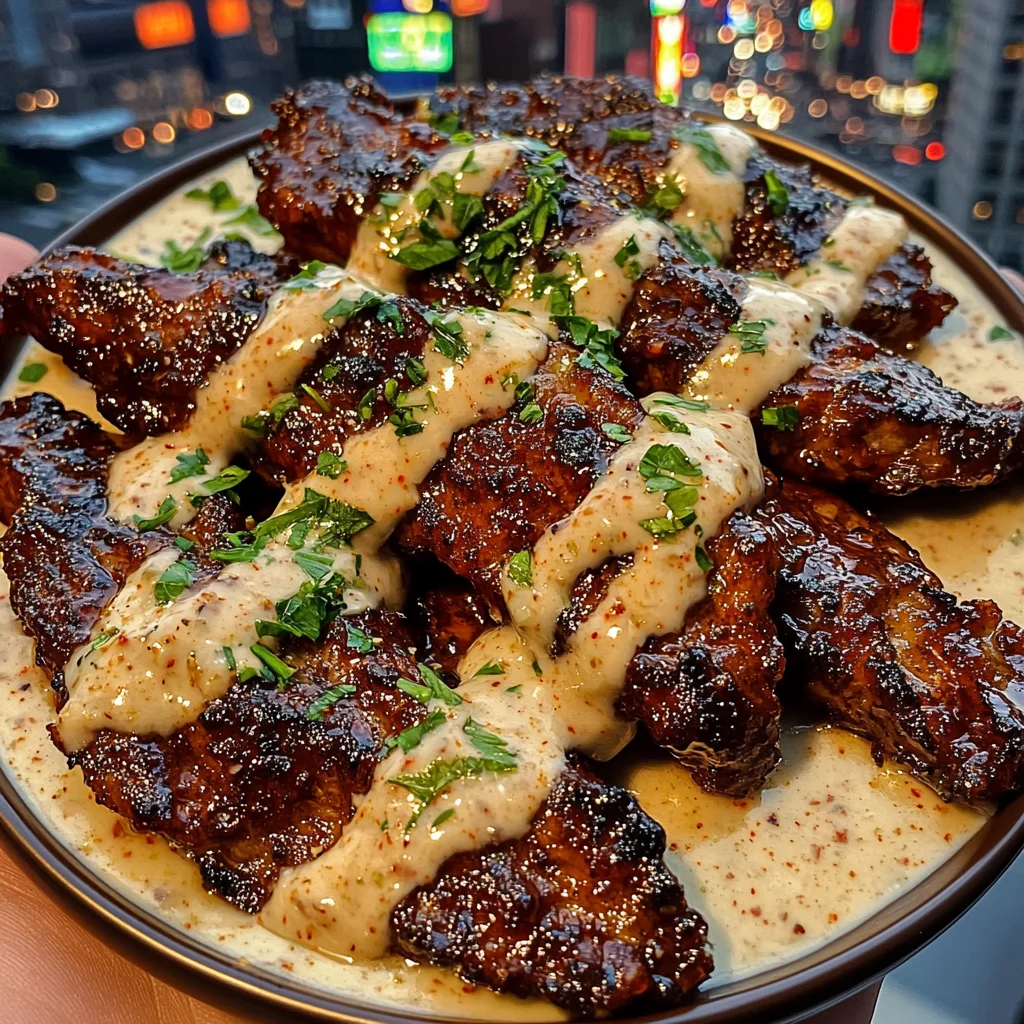 Sweet Chili Beef Strips with Lime Ranch