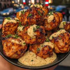 Sweet Chili Chicken Bites with Creamy Mayo
