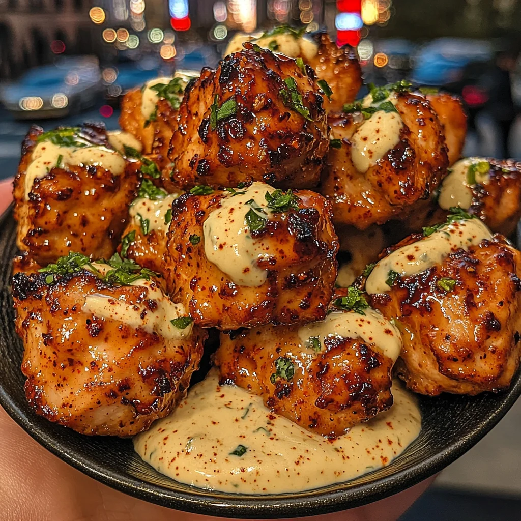 Sweet Chili Chicken Bites with Creamy Mayo