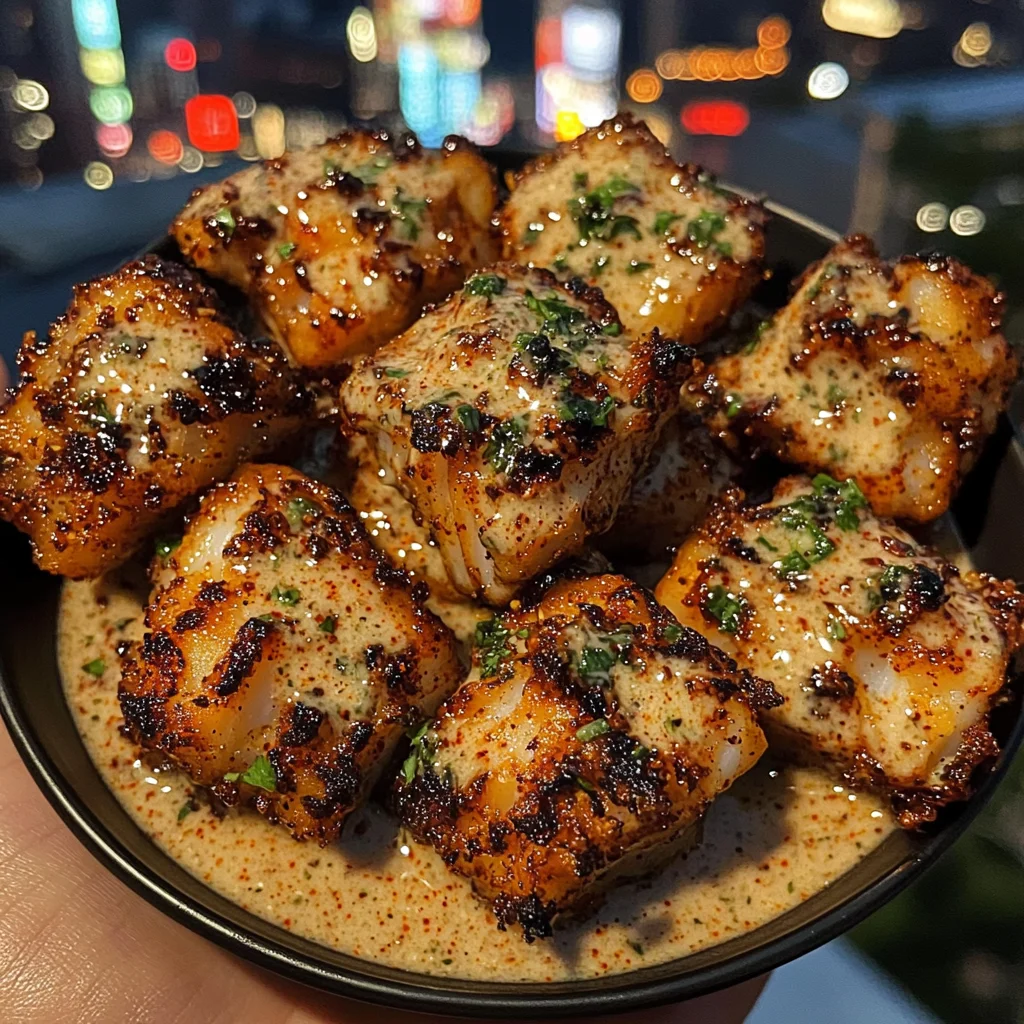 Sweet Chili Cod Bites with Cooling Lime Ranch