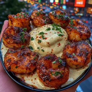 Sweet Chili Shrimp Bites with Lime Cream