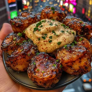 Sweet Chili Shrimp Bites with Sesame Cream
