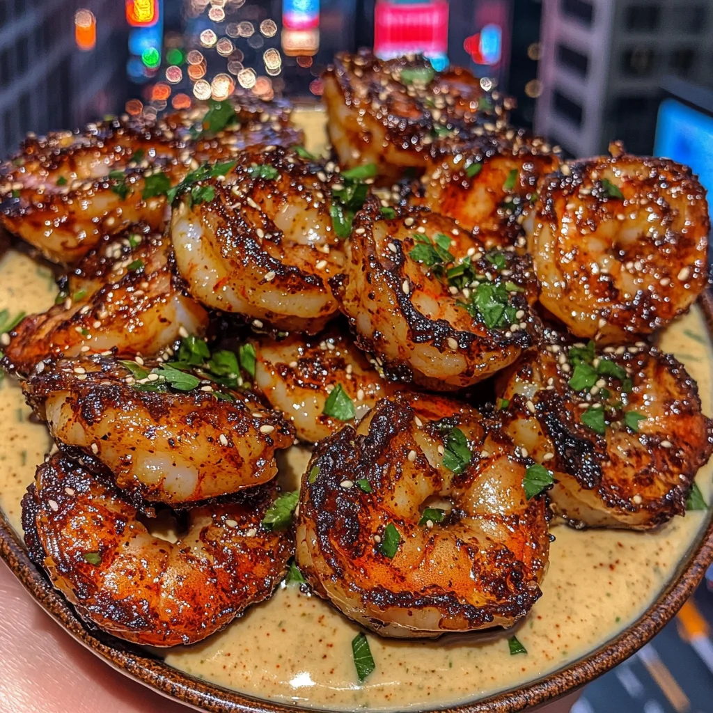 Sweet Chili Shrimp Bites with Sesame Lime Sauce
