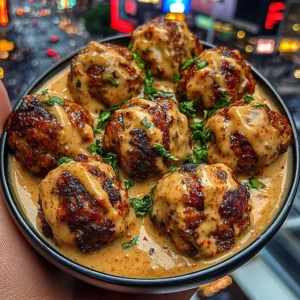 Sweet Chili Turkey Meatballs with Creamy Sauce