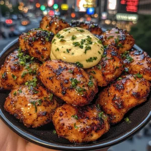 Sweet Sesame Chicken Bites with Lime Mayo