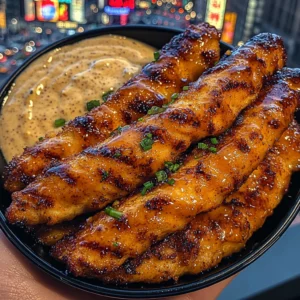 Sweet Sesame Chicken Strips with Ginger Dip
