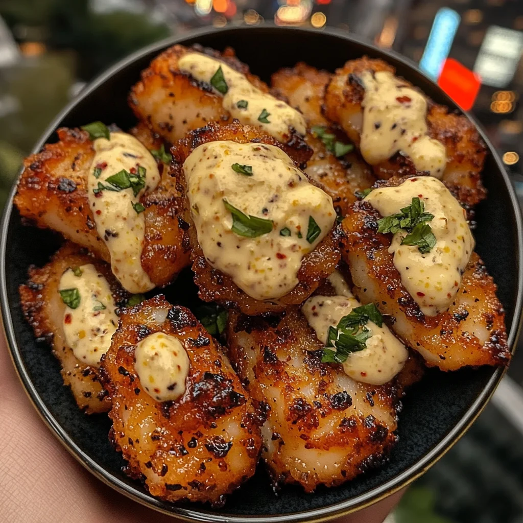 Zesty Pepper Cod Bites with Lemon Mayo