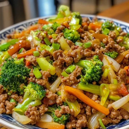 Asian-Inspired Ground Beef & Broccoli Skillet