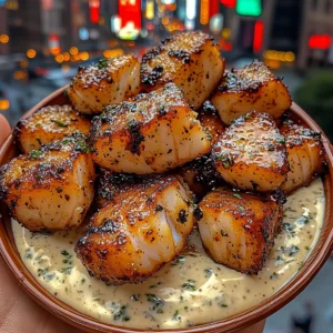 Butter Garlic Cod Bites with Herb Mayo