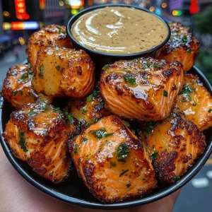 Crispy Southern Salmon Bites with Honey Dip