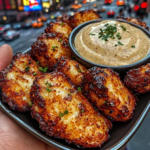 Crunchy Garlic Fish Bites with Tartar Sauce