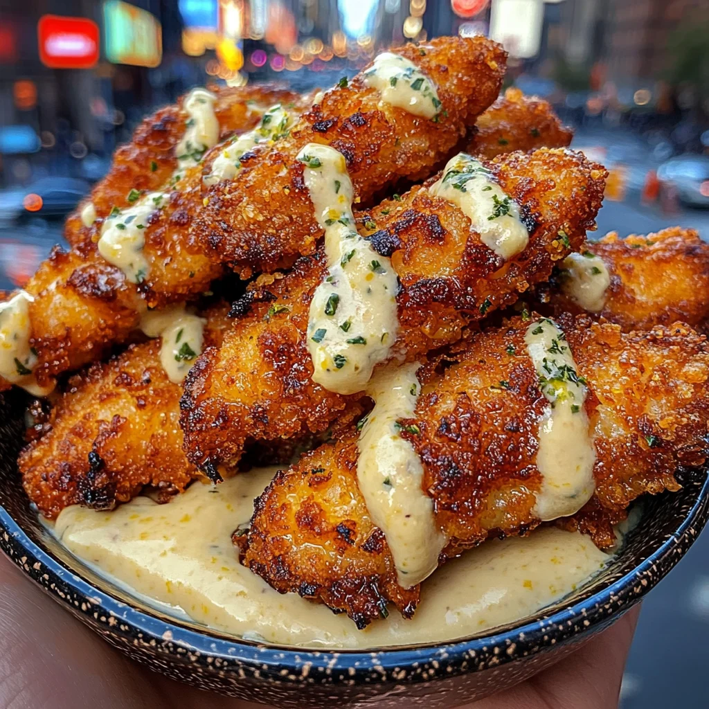 Golden Crunch Fish Bites with Lemon Aioli