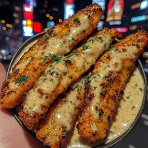 Peppercorn Fish Strips with Creamy Dijon