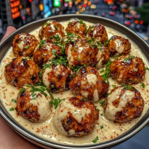 Sweet Chili Chicken Meatballs with Creamy Garlic Dip
