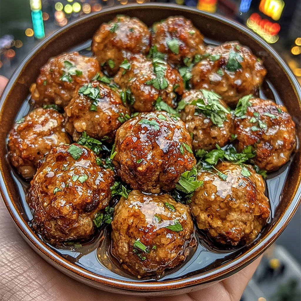 Sweet Chili Lime Meatballs with Honey Glaze