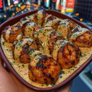 Sweet Chili Shrimp Bites with Garlic Cream Sauce